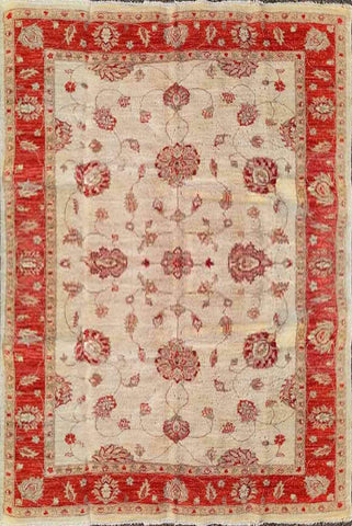 309 x 201 cm Red & Yellow Ziegler handmade rug - Rugoutlet