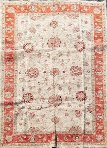309 x 201 cm Red & Yellow Ziegler handmade rug - Rugoutlet