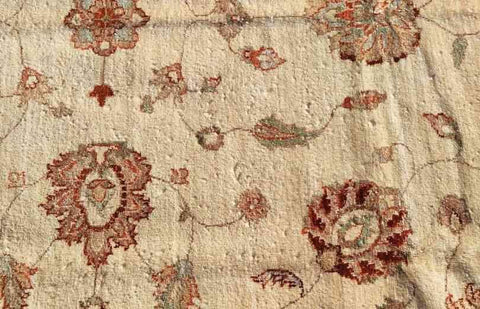 309 x 201 cm Red & Yellow Ziegler handmade rug - Rugoutlet