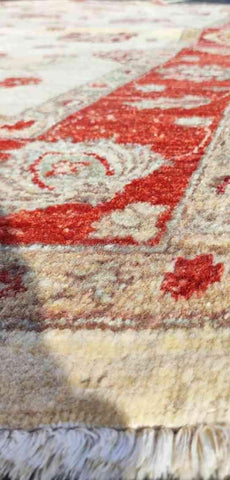 309 x 201 cm Red & Yellow Ziegler handmade rug - Rugoutlet