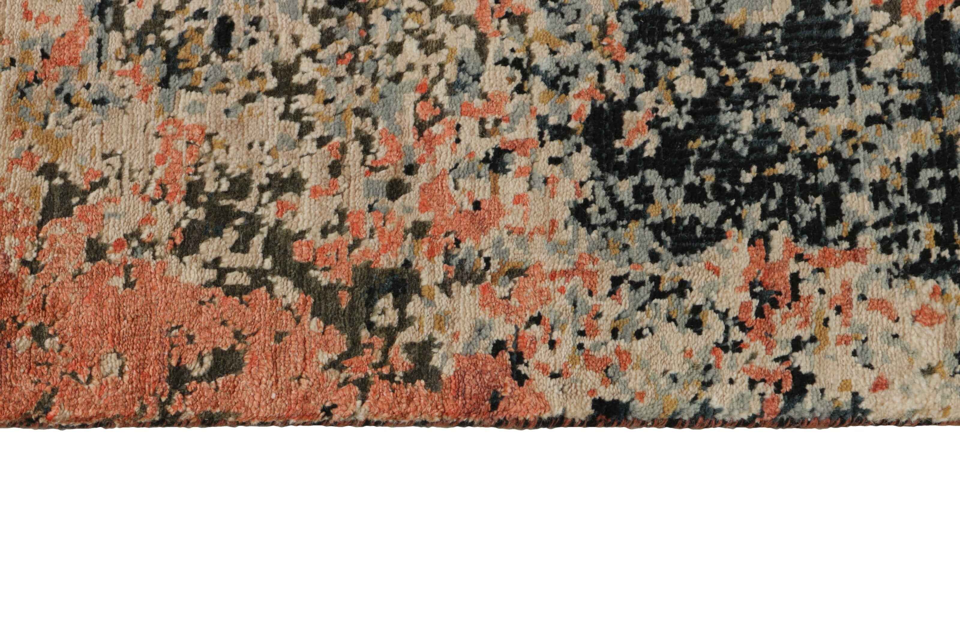 309 x 309 cm Indian Wool/Viscose Beige Rug-840178C - Rugmaster