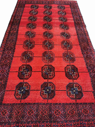 310 x 168 cm Afghan Tribal Red Large Rug - Rugoutlet