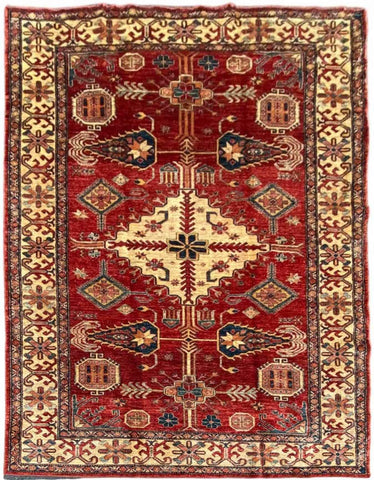 310 x 202 cm Fine Kazak Modern Red Large Rug - Rugmaster