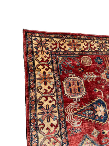 310 x 202 cm Fine Kazak Modern Red Large Rug - Rugmaster