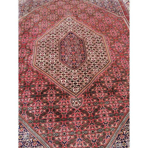 310 x 205 cm Persian Bijar Traditional Red Large Rug - Rugmaster