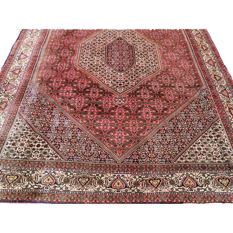 310 x 205 cm Persian Bijar Traditional Red Large Rug - Rugmaster