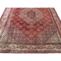 310 x 205 cm Persian Bijar Traditional Red Large Rug - Rugoutlet