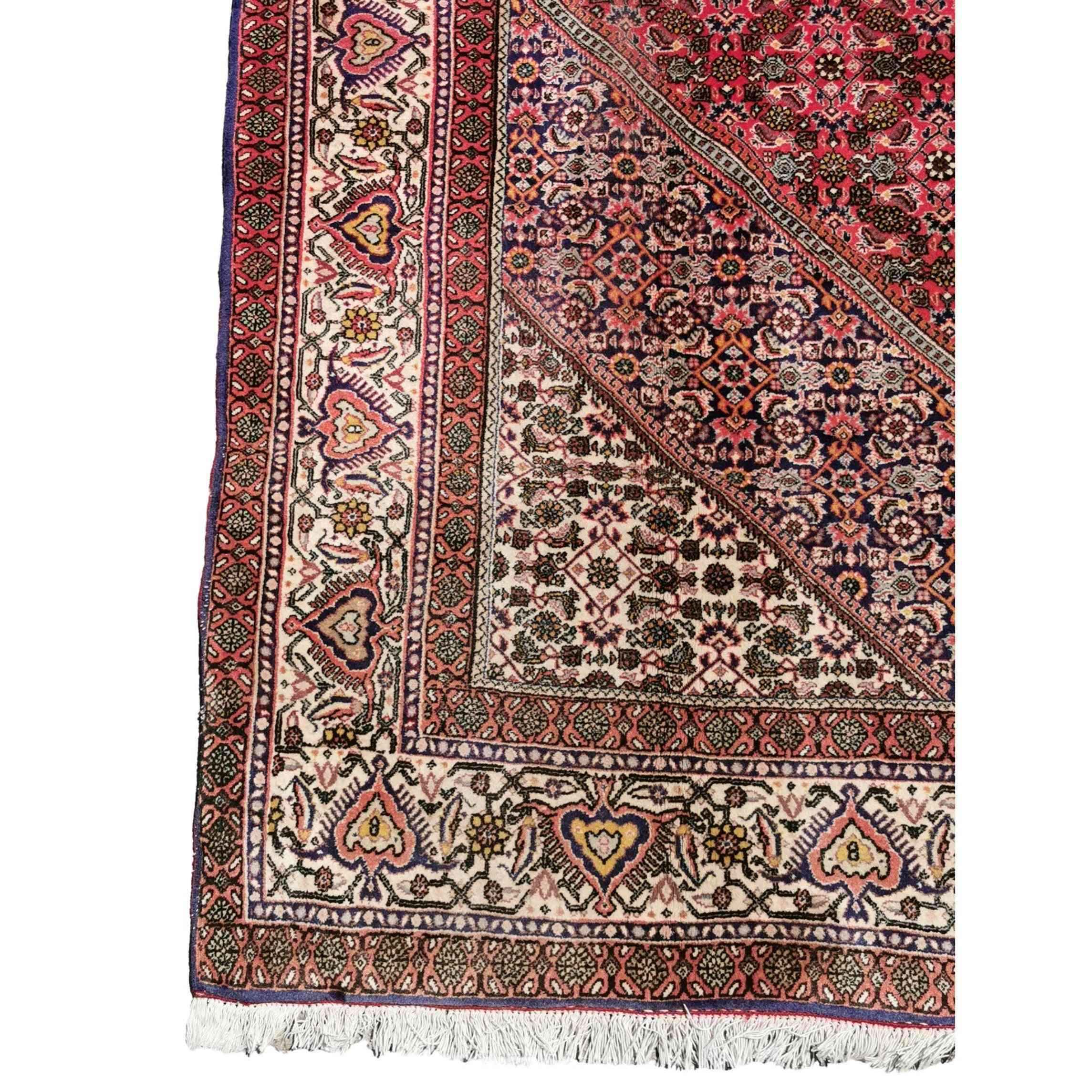 310 x 205 cm Persian Bijar Traditional Red Large Rug - Rugoutlet