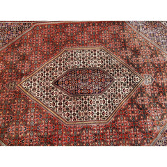310 x 205 cm Persian Bijar Traditional Red Large Rug - Rugmaster