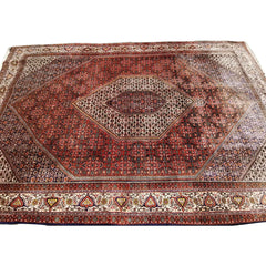 310 x 205 cm Persian Bijar Traditional Red Large Rug - Rugmaster