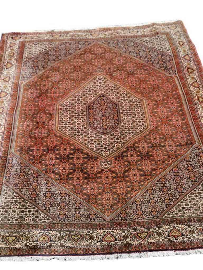 310 x 205 cm Persian Bijar Traditional Red Large Rug - Rugoutlet