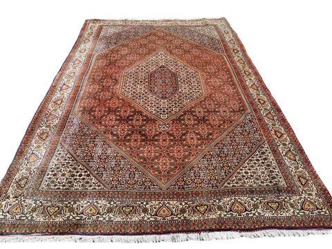 310 x 205 cm Persian Bijar Traditional Red Large Rug - Rugmaster