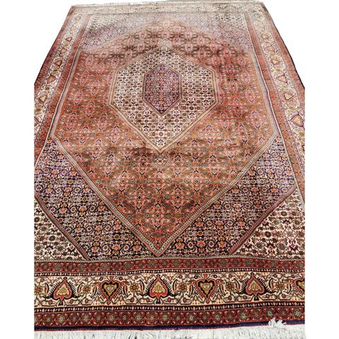 310 x 205 cm Persian Bijar Traditional Red Large Rug - Rugmaster