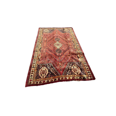 310 x 215 cm Qashqai Traditional Red Large Rug - Rugmaster