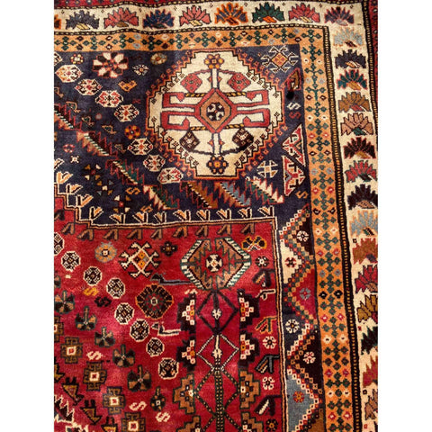 310 x 215 cm Qashqai Traditional Red Large Rug - Rugmaster