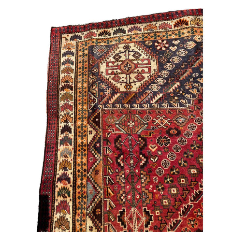 310 x 215 cm Qashqai Traditional Red Large Rug - Rugmaster