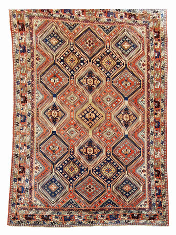 314 x 208 cm Yalameh Tribal Orange Large Rug - Rugmaster