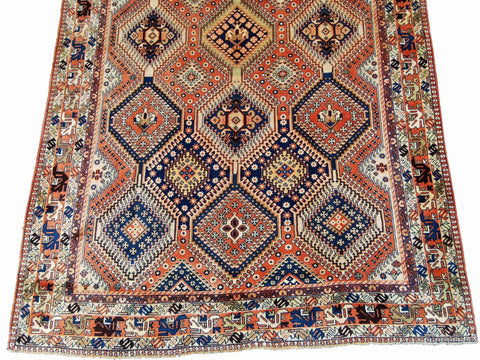 314 x 208 cm Yalameh Tribal Orange Large Rug - Rugmaster