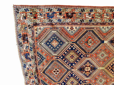 314 x 208 cm Yalameh Tribal Orange Large Rug - Rugmaster