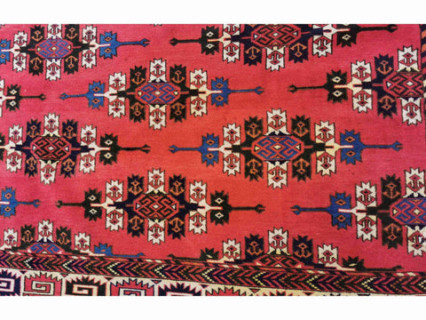 314 x 220 cm Afghan Bashir Tribal Red Large Rug - Rugoutlet