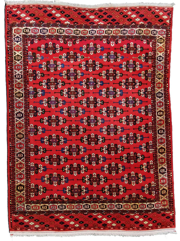 314 x 220 cm Afghan Bashir Tribal Red Large Rug - Rugoutlet