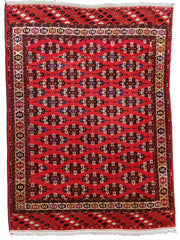 314 x 220 cm Afghan Bashir Tribal Red Large Rug - Rugmaster