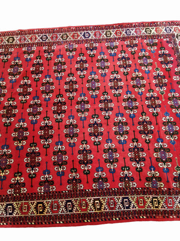 314 x 220 cm Afghan Bashir Tribal Red Large Rug - Rugoutlet