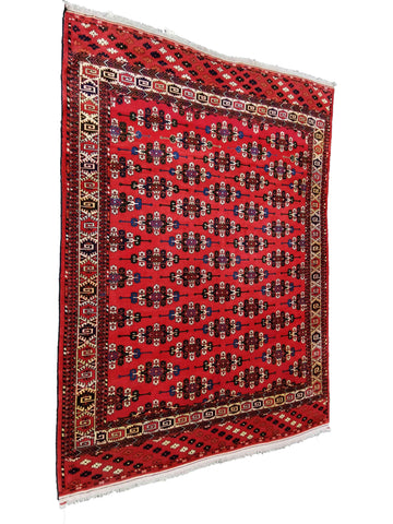 314 x 220 cm Afghan Bashir Tribal Red Large Rug - Rugoutlet