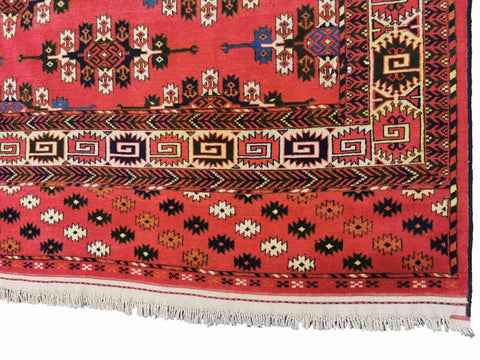 314 x 220 cm Afghan Bashir Tribal Red Large Rug - Rugoutlet
