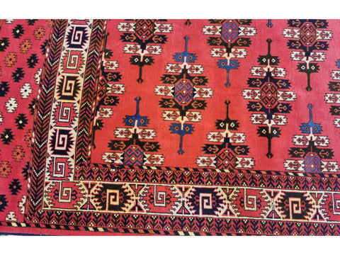 314 x 220 cm Afghan Bashir Tribal Red Large Rug - Rugoutlet