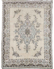 320 x 266 cm Old Tabriz Traditional White Large Rug - Rugoutlet