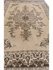 320 x 266 cm Old Tabriz Traditional White Large Rug - Rugoutlet