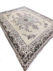 320 x 266 cm Old Tabriz Traditional White Large Rug - Rugoutlet