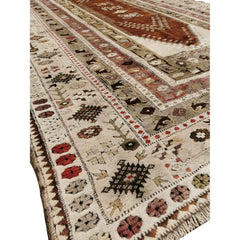 328 x 208 cm Old Turkish Milas Tribal Tribal Yellow Large Rug - Rugmaster