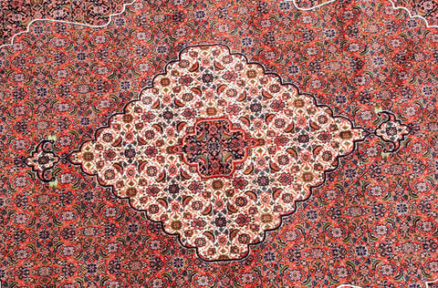330 x 226 cm Fine Persian Bidjar Red Traditional Red Large Rug - Rugoutlet