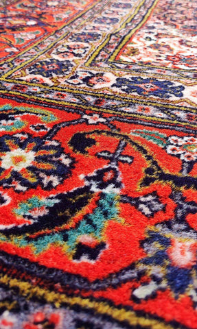 330 x 226 cm Fine Persian Bidjar Red Traditional Red Large Rug - Rugoutlet
