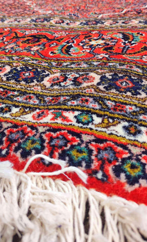330 x 226 cm Fine Persian Bidjar Red Traditional Red Large Rug - Rugoutlet