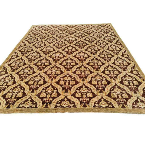 330 x 240 cm Ziegler Geometric Yellow Large Rug - Rugmaster