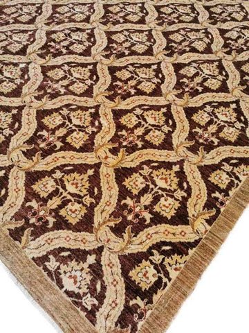 330 x 240 cm Ziegler Geometric Yellow Large Rug - Rugoutlet