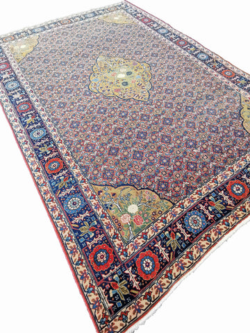 332 x 230 cm Fine Old Tabriz Traditional Red Large Rug - Rugoutlet