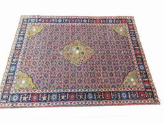 332 x 230 cm Fine Old Tabriz Traditional Red Large Rug - Rugmaster