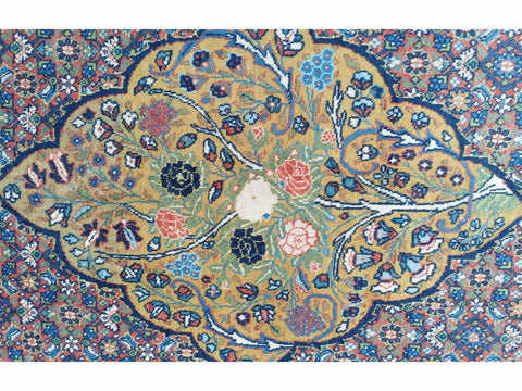 332 x 230 cm Fine Old Tabriz Traditional Red Large Rug - Rugmaster