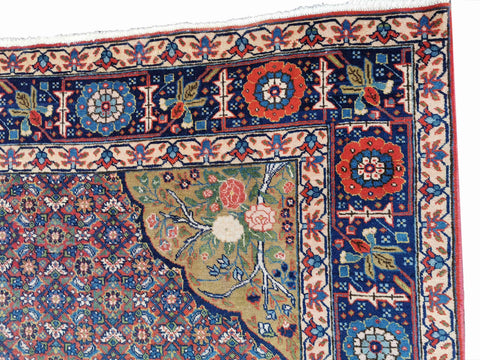 332 x 230 cm Fine Old Tabriz Traditional Red Large Rug - Rugmaster