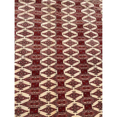 340 x 243 cm Perian Turkaman Silk Tribal Red Large Rug - Rugmaster