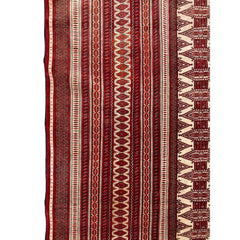 340 x 243 cm Perian Turkaman Silk Tribal Red Large Rug - Rugmaster