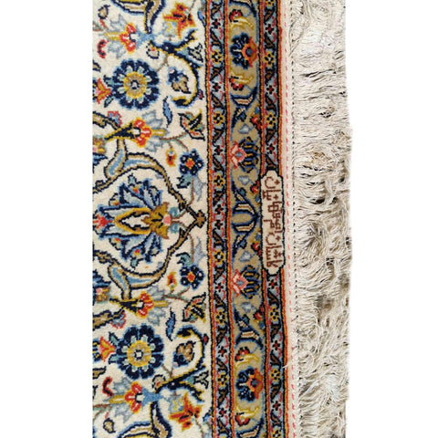340 x 245 cm Kashan New wool Traditional Beige Large Rug - Rugoutlet