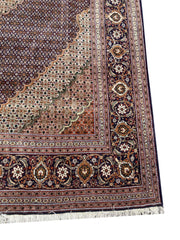 345 x 247 cm Persian Tabriz Traditional Brown Large Rug - Rugmaster