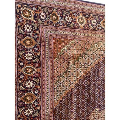 345 x 247 cm Persian Tabriz Traditional Brown Large Rug - Rugoutlet