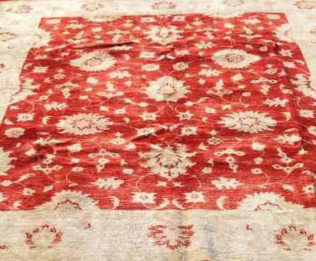 350 x 245 cm Red & Cream Ziegler Handmade rug - Rugoutlet
