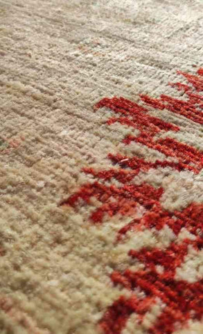 350 x 245 cm Red & Cream Ziegler Handmade rug - Rugoutlet